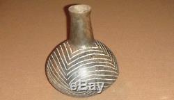 Ancient Native American Indian Pottery Large TX Caddo Taylor Bottle Very Nice