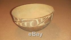Ancient Native American Indian Pottery Large Texas Caddo Glassell Engraved Bowl
