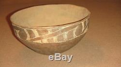 Ancient Native American Indian Pottery Large Texas Caddo Glassell Engraved Bowl