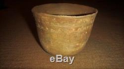 Ancient Native American Indian Pottery Texas Caddo Patton Engraved Bowl SOLID