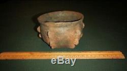 Ancient Native American Indian Pottery Texas Caddo Pinched Jar