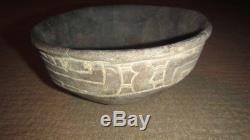 Ancient Native American Indian Pottery Texas Caddo Ripley Engraved Bowl