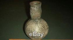 Ancient Native American Indian Pottery Texas Caddo Taylor Engraved Waterbottle 2