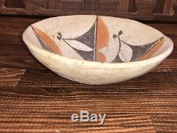Antique 1920s-1930s Acoma Pueblo Pottery Bowl Native American