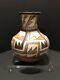 Antique 19th Century Native American Pueblo Acoma Polychrome Bottle Form Vase