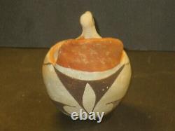 Antique Acoma Native American Pottery Bird Effigy Bowl