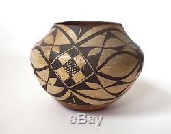 Antique Acoma Pueblo Native American Indian Polychrome Pottery Olla Water Jar