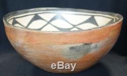 Antique Cochiti Pueblo Indian Pottery Bowl 11 D