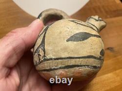 Antique Cochiti / Zuni Native American Pottery Pair Effigy And Bowl Signed