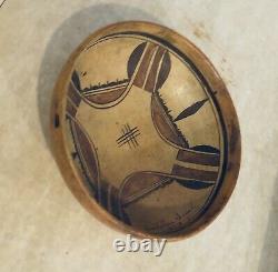 Antique HOPI NATIVE AMERICAN INDIAN BOWL FROM 1917 Catalina Island