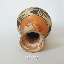 Antique Native American Acoma Pueblo Pottery Vase Signed Early 1900s