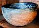 Antique Native American Clay Pottery Bowl- Black Red Ochre- Navajo Cherokee