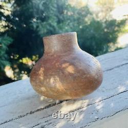 Antique Native American Indian Clay Pottery Rounded Artifact Vessel Vase