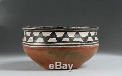 Antique Native American Indian Pottery Bowl / Tesuque Pueblo / Provenance 1915