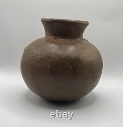Antique Native American Indian Pottery Fish Pot Mid Century Modern Vase Vintage
