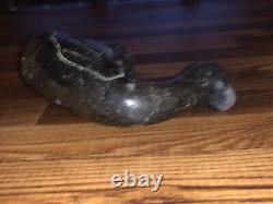 Antique Native American Mississippian Pottery Bird Effigy Pipe