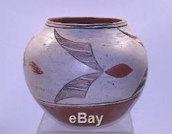 Antique Pueblo Pottery Pot Polychrome Estate Zia  Native American Vessel