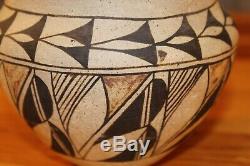 Antique Southwest Native American Acoma Pueblo Pottery Polychrome Pot cir. 1920s