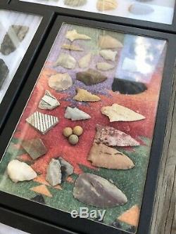 Authentic Indian Artifact Native American Collection Relic Lot Arrows Pottery