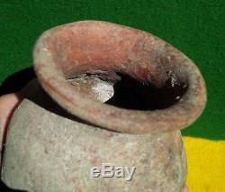Authentic Indian Artifacts 4.5 Pottery Vessel Texas Arrowheads Native American
