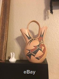 Authentic Native American Wedding Vessel, Signed By Artist