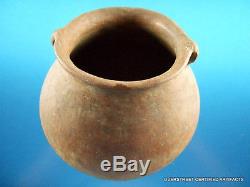 Authentic Solid G-10 Pottery Strap Handle Jar Indian Arrowheads Artifacts