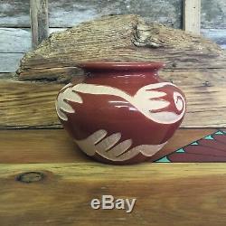 Authentic Vintage Acoma Jar Native American Pottery Signed by Artist M, Patricio