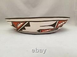 BEAUTIFUL DANELLE WESTIKA Zuni Pueblo Pottery Plate/Bowl 7 wide x 1 1/2 deep