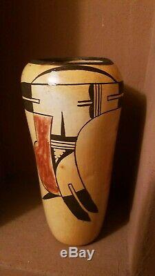 Beautiful Antique Hopi Pueblo Pottery Hano Polychrome Native American Indian