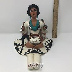 Beautiful Rachel Arnold Storyteller Acoma Pottery / Native American