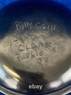 Billy Cain Santa Clara Avanyu Serpent Carved Pot Pottery Indian Native American