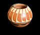 Bowl Native American Jemez Stone Polished pottery seed bowl by L. Yepa
