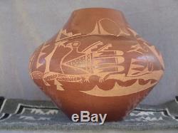 Carmelita Dunlap Native American Pottery Olla, San Ildefonso