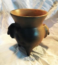 Catawba Indian Pottery King Hagler Effigy Pot by Earl Robbins