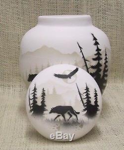Cedar Mesa Native American Made Pottery High Country Tracks Ginger Jar with Lid