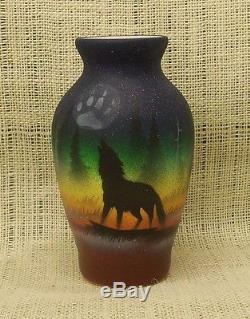 Cedar Mesa Native American Made and Painted Pottery Woodland Shadows Medium Pot