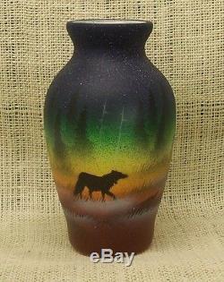 Cedar Mesa Native American Made and Painted Pottery Woodland Shadows Medium Pot