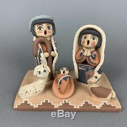 Chrislyn Fragua Nativity Pottery Storyteller Set Jemez Pueblo Native American