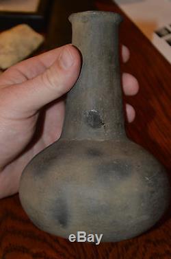 Coahoma Co, MS Mississippian Dutch Onion Style Pottery Water Bottle 6.5 x 4.25