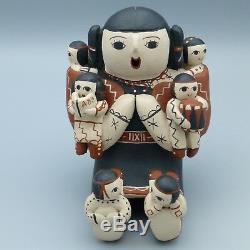 Cochiti Native American Pottery Storyteller Figure Vangie Suina 5 Dated 1984