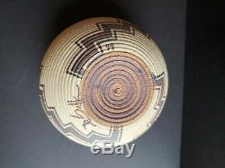 David Salk 1994 Clay Pottery Basket Signed Native American Replica