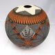 Estate Find! Signed & Numbered Jay Vallo Acoma Pottery, Large Stunning Seed