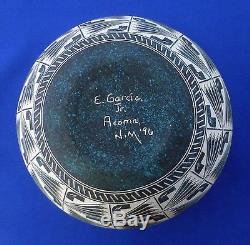 E. Garcia Jr. Native American Acoma Pottery New Mexico