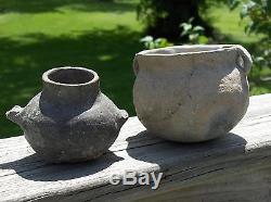 Early Prehistoric INDIAN Pottery Clay POTS Found in North WEST IOWA in the 1970s