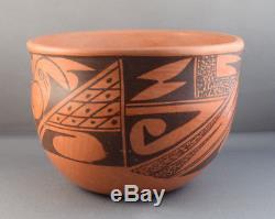 Elvira Naha Nampeyo (b. 1968) Hopi Redware Pottery Bowl