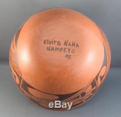 Elvira Naha Nampeyo (b. 1968) Hopi Redware Pottery Bowl