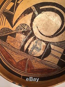 Fantastic Hopi Decorated Bowl, Nampeyo style w hatching, c1910, Excel condition, NR