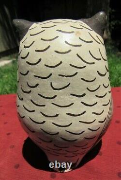 Fine Vintage Acoma Pottery Owl By Grace Chino 60s Native American Indian