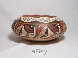 Gforgeous Hopi Indian Pottery Bowl By Award Winning Artist Stetson Setalla