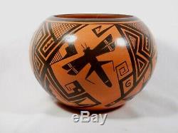 Gorgeous Hopi Indian Pottery Bowl By Award Winning Agnes Nahsonhoya Setalla